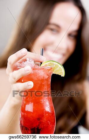 Close-up of a cocktail View Large Photo Image Stock Photograph - Close-up of a cocktail. Fotosearch