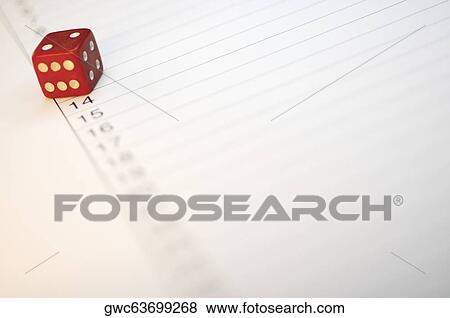 Close-up of a dice on paper View Large Photo Image Stock Photo - Close-up of a dice on paper. Fotosearch