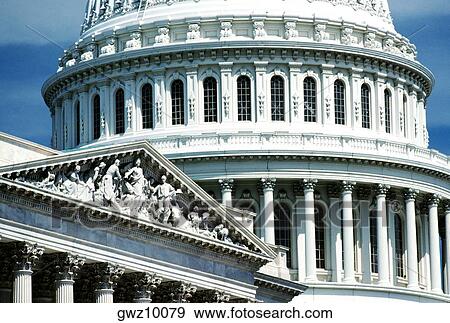 Close-up of a government building, Capitol Building, Washington DC, USA View Large Photo Image Stock Photo - Close-up of a government building, Capitol Building, Washington DC, USA. Fotosearch