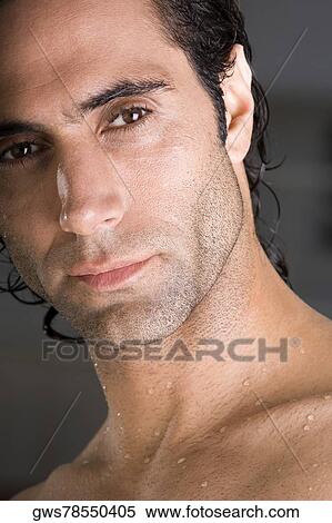 Close-up of a mid adult man View Large Photo Image Stock Photography - Close-up of a mid adult man. Fotosearch