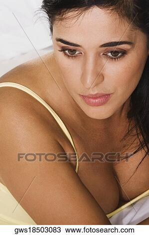 Close-up of a mid adult woman View Large Photo Image Stock Image - Close-up of a mid adult woman. Fotosearch