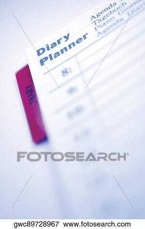 Close-up of a personal organizer View Large Photo Image Stock Photo - Close-up of a personal organizer. Fotosearch