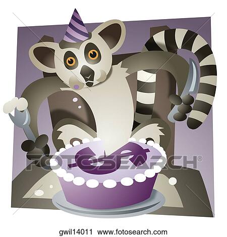 Close-up of a raccoon eating a birthday cake View Large Photo Image Stock Image - Close-up of a raccoon eating a birthday cake. Fotosearch