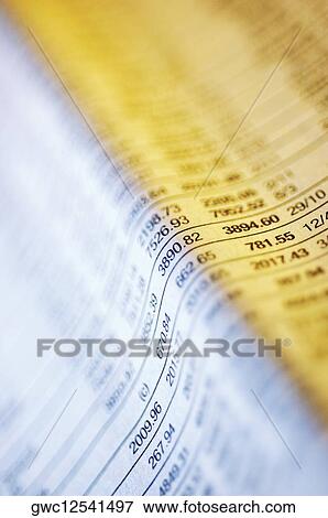 Close-up of a stock market report View Large Photo Image Stock Photo - Close-up of a stock market report. Fotosearch