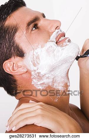 Close-up of a woman's hand shaving a mid adult man View Large Photo Image Stock Image - Close-up of a woman's hand shaving a mid adult man. Fotosearch