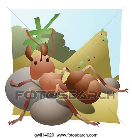 Close-up of an ant carrying a yen sign View Large Photo Image Stock Image - Close-up of an ant carrying a yen sign. Fotosearch