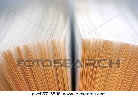 Stock Photo - Close-up of an open book. Fotosearch