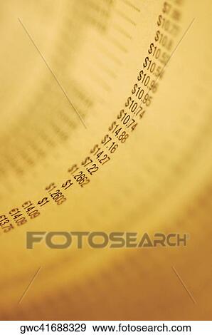 Close-up of financial figures on a page View Large Photo Image Stock Photo - Close-up of financial figures on a page. Fotosearch