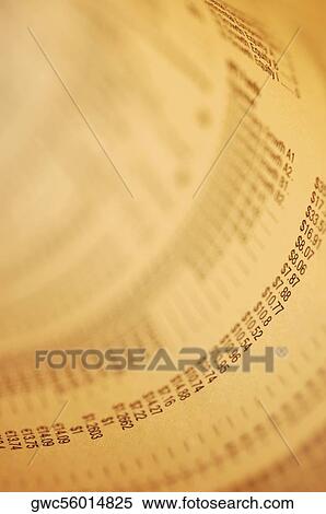 Close-up of financial figures on a page View Large Photo Image Stock Photography - Close-up of financial figures on a page. Fotosearch