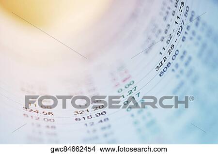 Close-up of financial figures on paper View Large Photo Image Picture - Close-up of financial figures on paper. Fotosearch