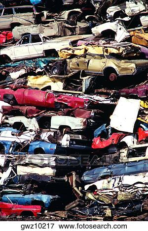 Close up on piles of junk cars, Los Angeles, CA View Large Photo Image Stock Photo - Close up on piles of junk cars, Los Angeles, CA. Fotosearch