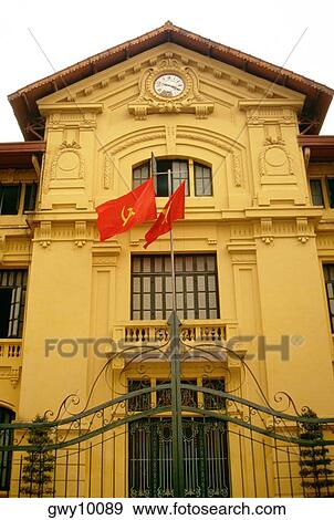 Communist Party Hospital, Hanoi, Vietnam View Large Photo Image Stock Photo - Communist Party Hospital, Hanoi, Vietnam. Fotosearch