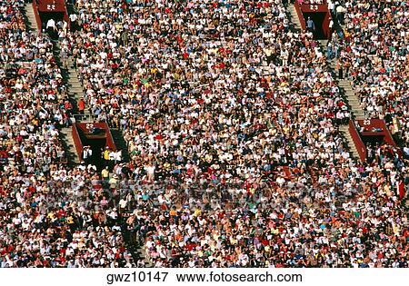Crowd at the Los Angeles Coliseum site of 1984 Olympics View Large Photo Image Stock Photo - Crowd at the Los Angeles Coliseum site of 1984 Olympics. Fotosearch
