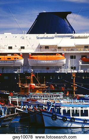Stock Photo - Cruise ship, Port of Nha Trang, Vietnam. Fotosearch