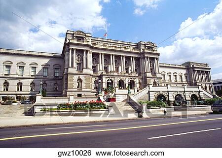 Facade of a government building, Library Of Congress, Washington DC, USA View Large Photo Image Stock Photograph - Facade of a government building, Library Of Congress, Washington DC, USA. Fotosearch