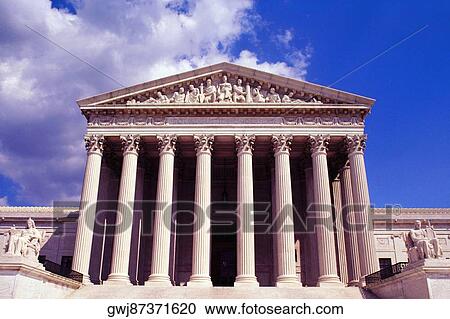Facade of a government building, US Supreme Court, Washington DC, USA View Large Photo Image Stock Image - Facade of a government building, US Supreme Court, Washington DC, USA. Fotosearch