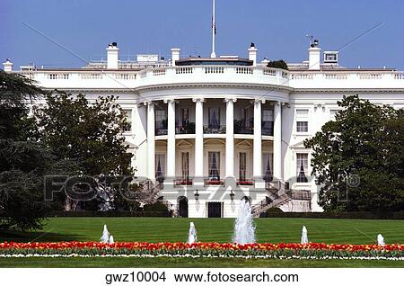 Facade of a government building, White House, Washington DC, USA View Large Photo Image Picture - Facade of a government building, White House, Washington DC, USA. Fotosearch