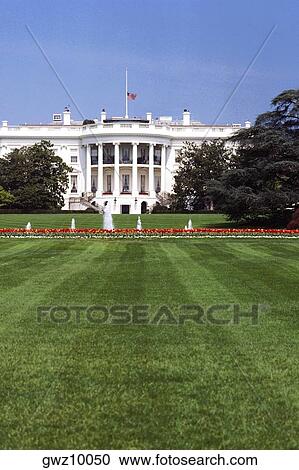 Facade of a government building, White House, Washington DC, USA View Large Photo Image Stock Image - Facade of a government building, White House, Washington DC, USA. Fotosearch