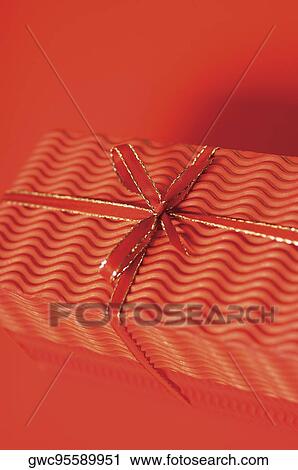 High angle view of a Christmas present View Large Photo Image Stock Image - High angle view of a Christmas present. Fotosearch