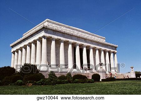 Low angle view of a government building, Lincoln Memorial, Washington DC, USA View Large Photo Image Picture - Low angle view of a government building, Lincoln Memorial, Washington DC, USA. Fotosearch
