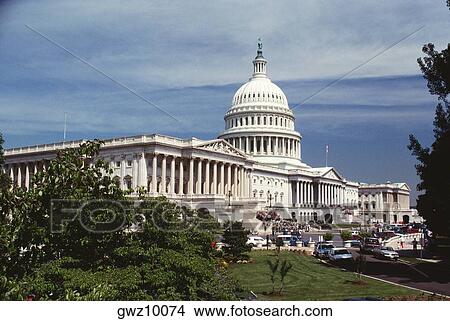 Low angle view of a government building, Capitol Building, Washington DC, USA View Large Photo Image Picture - Low angle view of a government building, Capitol Building, Washington DC, USA. Fotosearch
