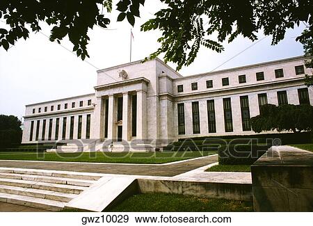 Low angle view of a government building, Federal Reserve Building, Washington DC, USA View Large Photo Image Stock Photo - Low angle view of a government building, Federal Reserve Building, Washington DC, USA. Fotosearch