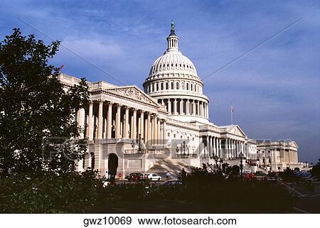 Low angle view of a government building, Capitol Building, Washington DC, USA View Large Photo Image Stock Photo - Low angle view of a government building, Capitol Building, Washington DC, USA. Fotosearch
