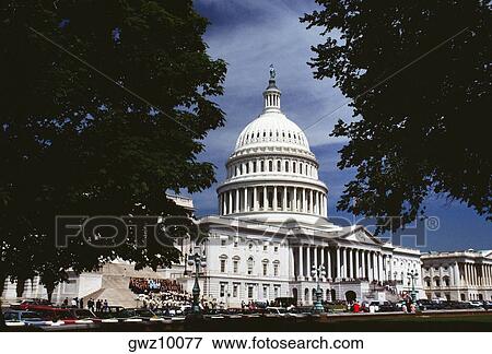 Low angle view of a government building, Capitol Building, Washington DC, USA View Large Photo Image Stock Photo - Low angle view of a government building, Capitol Building, Washington DC, USA. Fotosearch