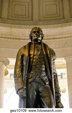 Low angle view of a statue, Jefferson Memorial, Washington DC, USA View Large Photo Image Stock Photo - Low angle view of a statue, Jefferson Memorial, Washington DC, USA. Fotosearch