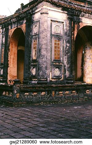 Stock Image - Low angle view of an old house. Fotosearch