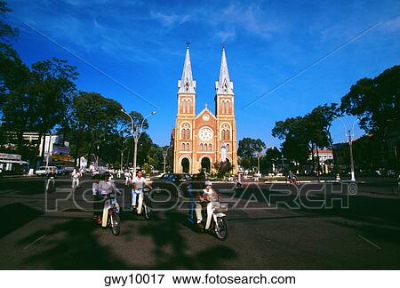 Stock Photo - Notre Dame Cathedral, Ho Chi Minh City (formerly Saigon) Vietnam. Fotosearch