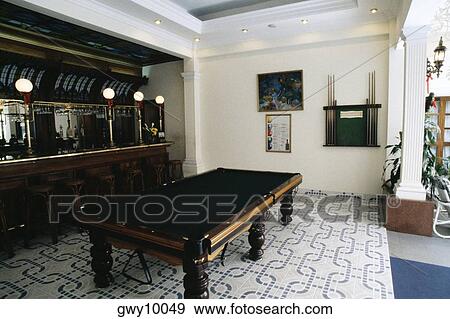 Stock Photo - Pool room, Majestic Hotel, Ho Chi Minh City (formerly Saigon) Vietnam. Fotosearch