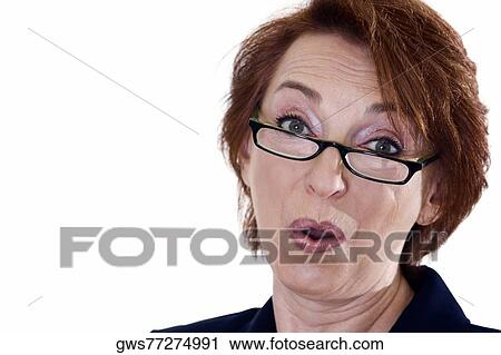 Portrait of a businesswoman puckering her lips View Large Photo Image Stock Image - Portrait of a businesswoman puckering her lips. Fotosearch