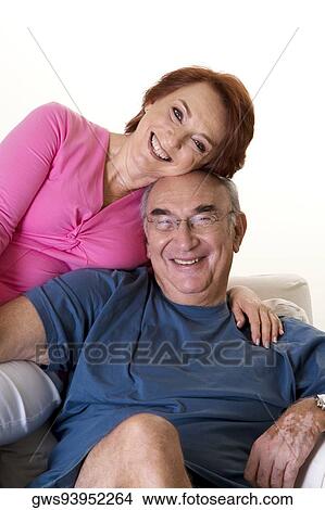 Portrait of a senior couple smiling View Large Photo Image Picture - Portrait of a senior couple smiling. Fotosearch