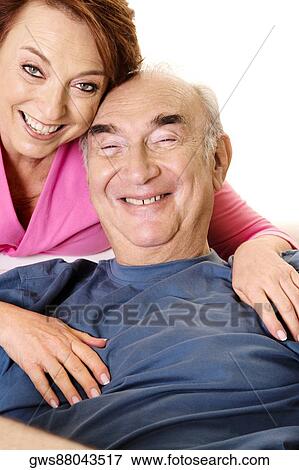 Portrait of a senior couple smiling View Large Photo Image Stock Photo - Portrait of a senior couple smiling. Fotosearch