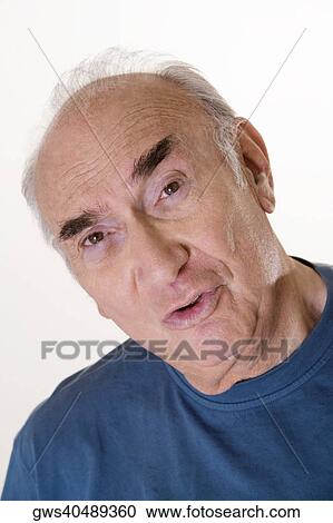 Stock Image - Portrait of a senior man. Fotosearch