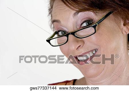 Picture - Portrait of a senior woman smiling. Fotosearch