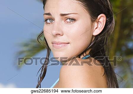 Portrait of a young woman View Large Photo Image Picture - Portrait of a young woman. Fotosearch