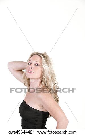 Portrait of a young woman smiling View Large Photo Image Stock Image - Portrait of a young woman smiling. Fotosearch