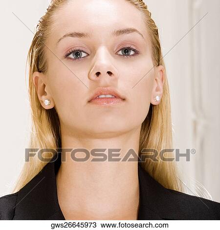 Portrait of a young woman View Large Photo Image Stock Image - Portrait of a young woman. Fotosearch