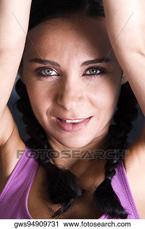 Portrait of a young woman View Large Photo Image Stock Image - Portrait of a young woman. Fotosearch