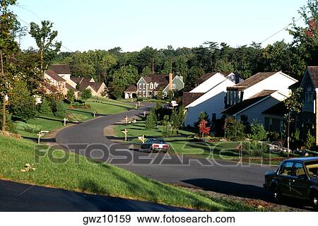 Stock Photo - Residential development in Northern Virginia. Fotosearch