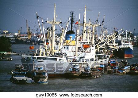 Saigon River ships, Vietnam View Large Photo Image Stock Photography - Saigon River ships, Vietnam. Fotosearch
