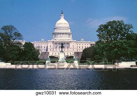 Statue in front of a building, Capitol Building, Washington DC, USA View Large Photo Image Stock Image - Statue in front of a building, Capitol Building, Washington DC, USA. Fotosearch