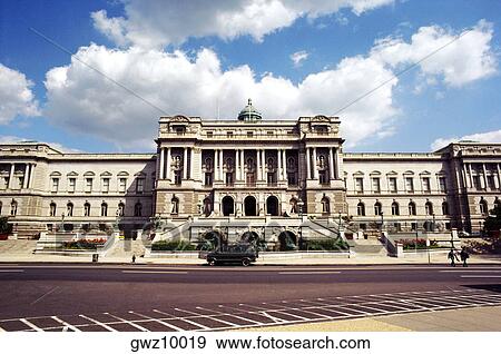 Vehicle in front of a government building, Library of Congress, Washington DC, USA View Large Photo Image Stock Photo - Vehicle in front of a government building, Library of Congress, Washington DC, USA. Fotosearch