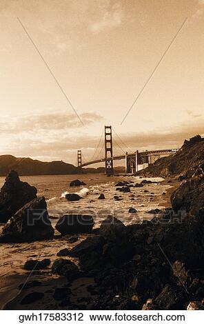 Bridge over a bay, Golden Gate Bridge, San Francisco, California, USA View Large Photo Image Stock Image - Bridge over a bay, Golden Gate Bridge, San Francisco, California, USA. Fotosearch