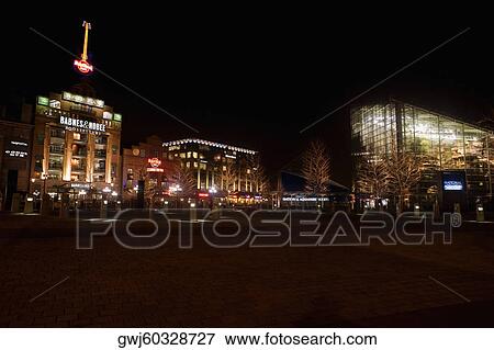 Buildings lit up at night, Baltimore, Maryland, USA View Large Photo Image Stock Photo - Buildings lit up at night, Baltimore, Maryland, USA. Fotosearch
