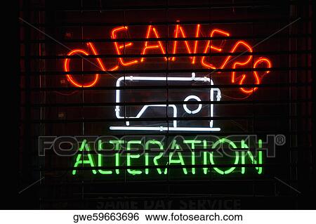 Close-up of a neon sign View Large Photo Image Stock Photograph - Close-up of a neon sign. Fotosearch