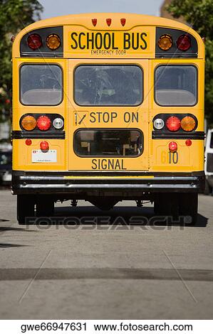 Close-up of a school bus View Large Photo Image Stock Image - Close-up of a school bus. Fotosearch