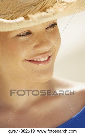 Close-up of a teenage girl smiling View Large Photo Image Stock Photo - Close-up of a teenage girl smiling. Fotosearch